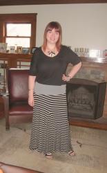 ootd: striped maxi