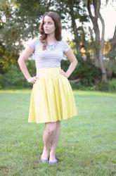Worn: Pale Yellow, Turquoise and Stripes