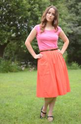 Worn: Magenta and Salmon