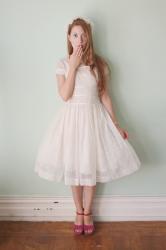 dream dress: sheer white chiffon