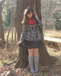 Plaid, Lace, And Knee Socks.