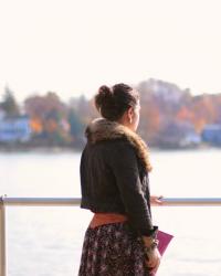 Beach in the fall