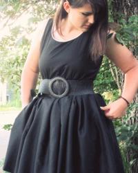 Black Piped Dress Prototype