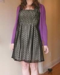 Look de plante verte, version mauve