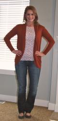 OOTD- Orange and dotty!