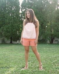 Outfit Post: Orange Shorts