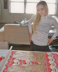 Mod Mini Skirt Project: Campbell's Soup Skirt-- An Andy Warhol Tribute Piece!