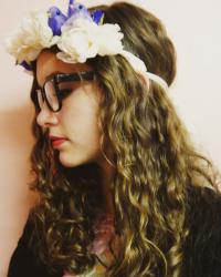 a flower crown from wonderland