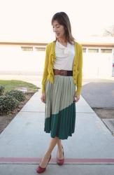 Divvied Colorblock Skirt and a Gingerbread Car!!