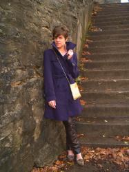 a new coat and LEATHER pants