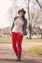 Red Pants Reindeer