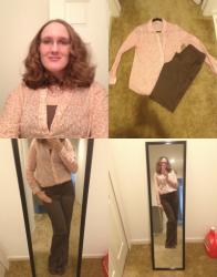Brown Dress Pant Work Outfit