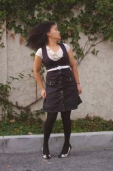 OOTD: Black, White and Read All Over