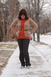 Outfit Post - Bright Orange, Freezing Cold