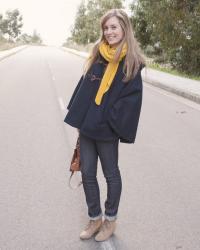 Mustard + Navy Blue