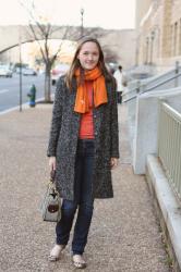 Wearing Today: Orange at the Museum