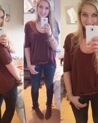 Outfit: Casual in Burgundy