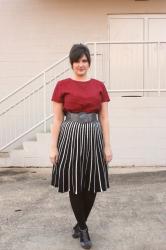 Houndstooth and Stripes Girl