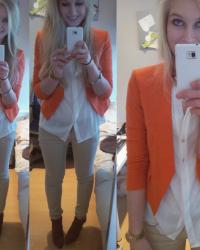OUTFIT: ORANGE IN WINTER