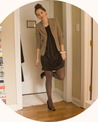 dotty, neutrals, and a tiny blazer