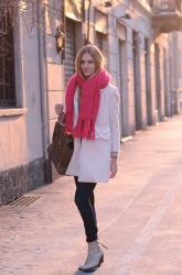Pink scarf