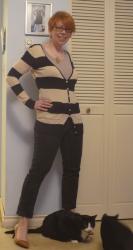 Feb 10th - Outfit #9 - Casual Friday - Stripes and SparkleIn