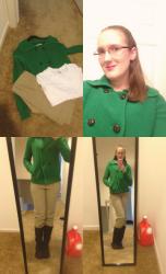 GREEN SUNDAY WORK OUTFIT