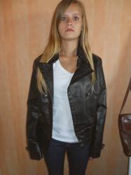 Perfecto simili cuir noir T.S