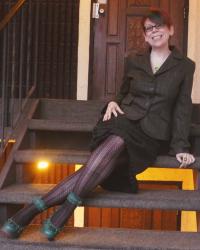 Feb 16th - Outfit #14 - Peacock Poop and Dad's Birthday