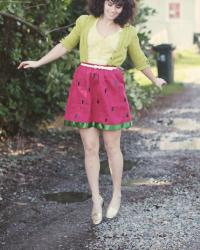 DIY // Watermelon Skirt
