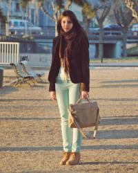 Pastel colour pants