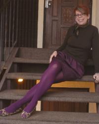 Feb 23rd - Outfit #20 - Capsule Day 4 - Purple and Brown
