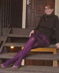 Feb 23rd - Outfit #20 - Capsule Day 4 - Purple and Brown