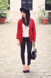 Red Cardi.