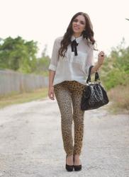 A classic take on leopard jeans...