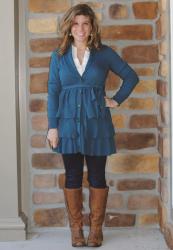 OOTD - Cozy in Petticoat Cardigan