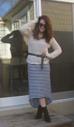 Striped Maxi