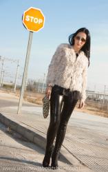 FUR JACKET and SEQUINS