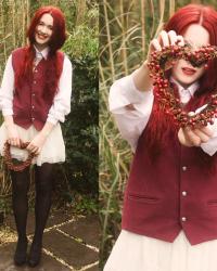 Pigtails, a waistcoat, and walking the goats.