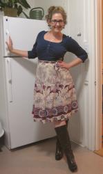 Outfit log: My Favorite Skirt + New Boots