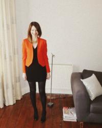 Orange blazer