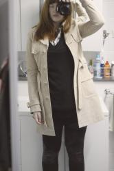 Tenue du jour : mon trench en cuir