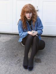 Double Denim and Black