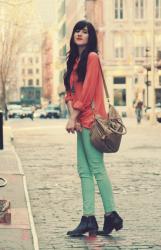 Mint Green + Coral