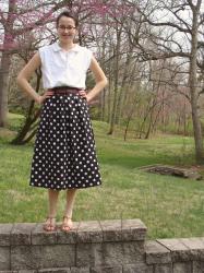 What I Wore - 1950s Parisian Chic {Refashioned Outfit}