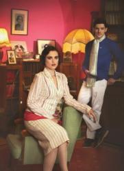 Vintage style photoshoot with Katie McGrath, Colin Morgan and Ruth Bradley