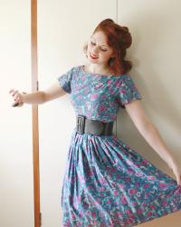 vintage dresses, summer in autumn, and going to the big smoke