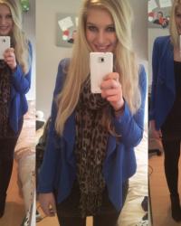 OUTFIT: ELECTRIC BLUE & GREY LEOPARD