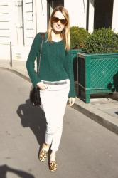 Green sweater !