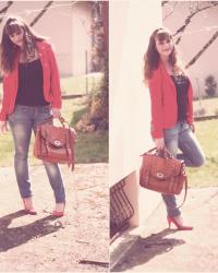 Un blazer et un jean